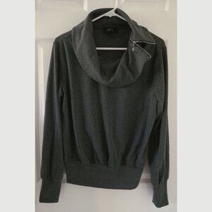 Cowl neck sweater gray size L